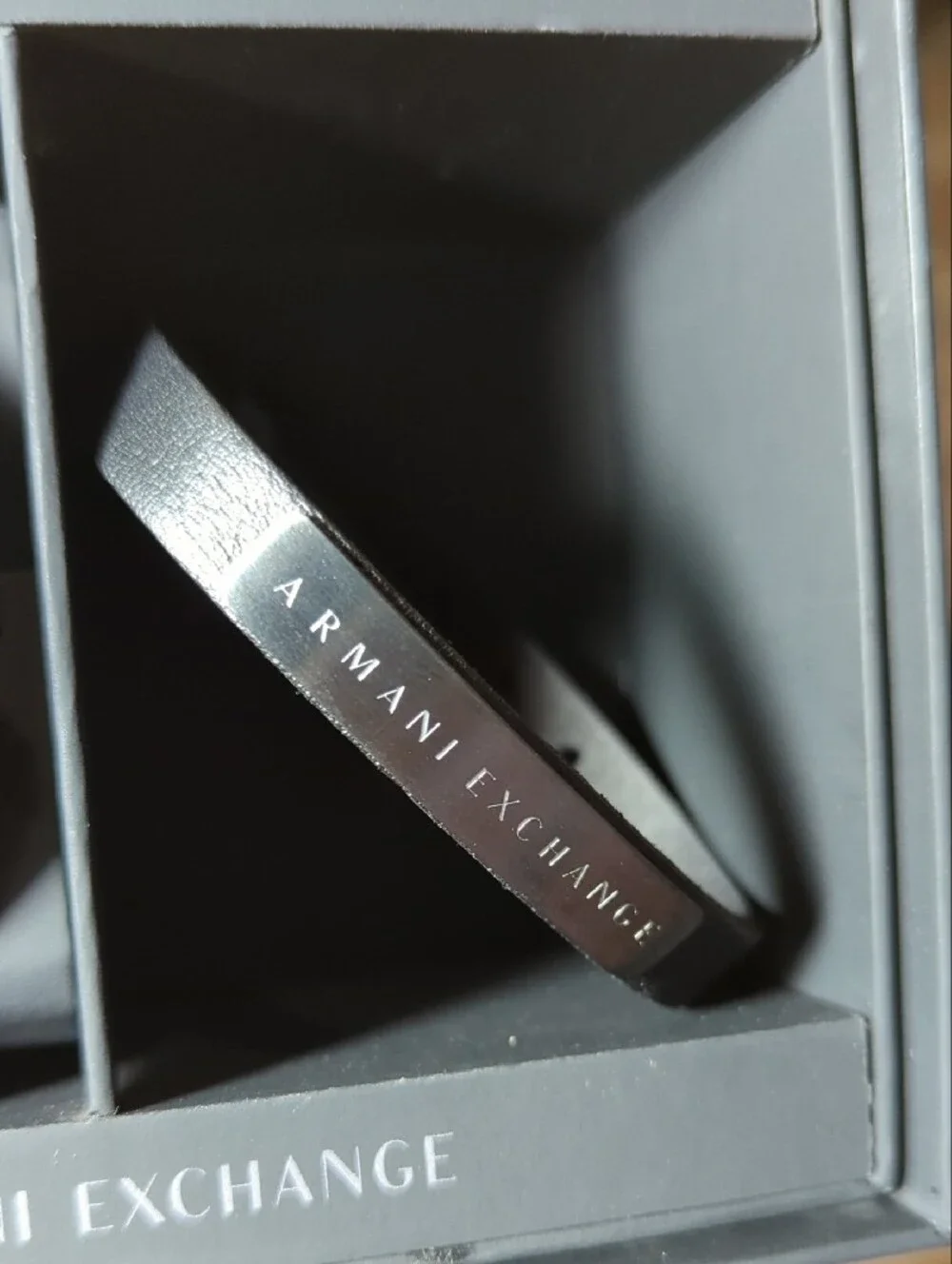Armani Exchange Men’s Black Stainless Steel Watch Gift Set